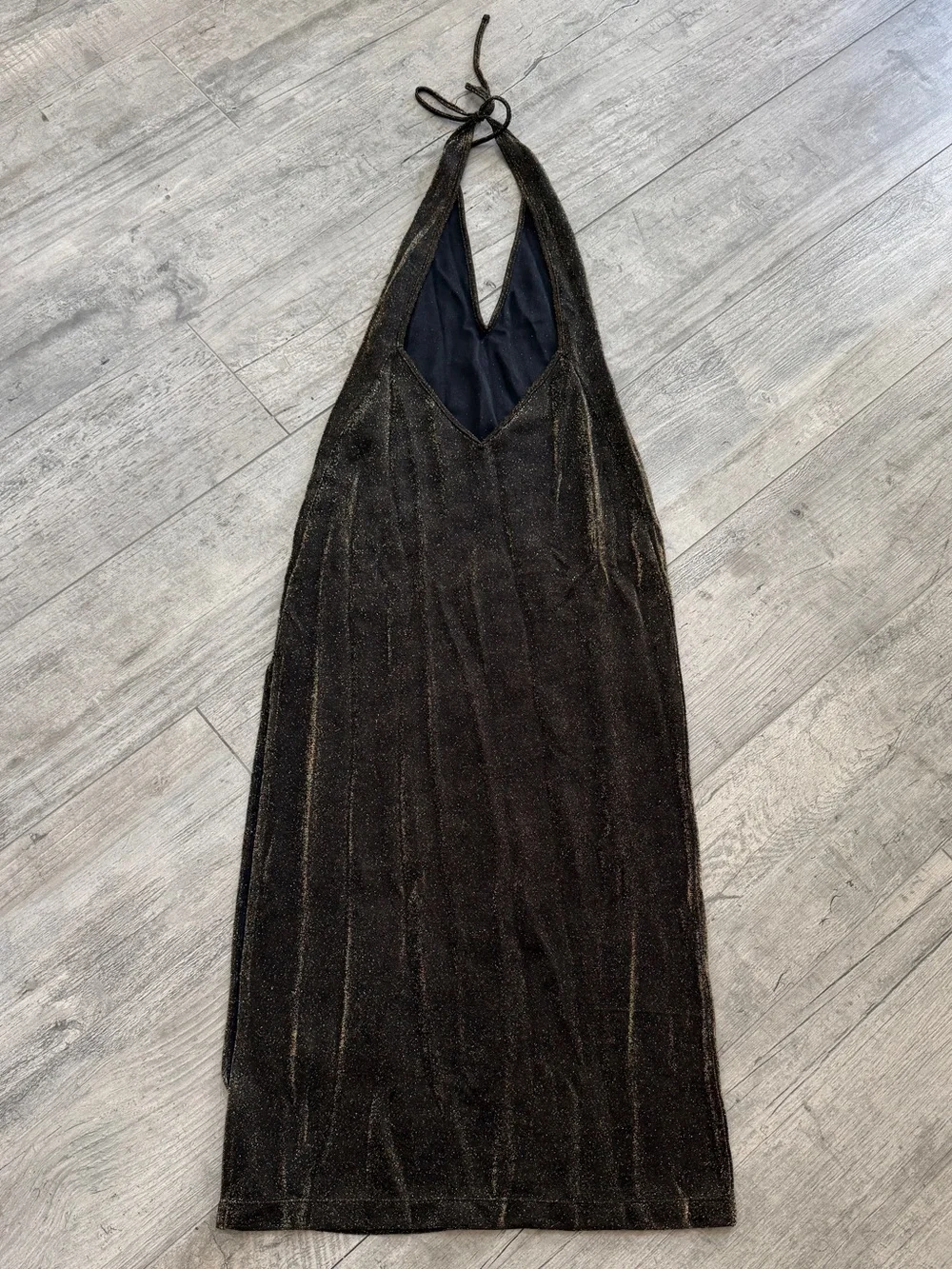 RARE Vintage Y2K Victoria’s Secret Backless Sheer Halter Dress with Deep plunge